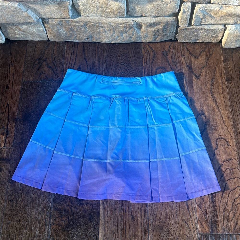 Blue and Purple Gradient Pickleball Skirt - Picture 2 of 4